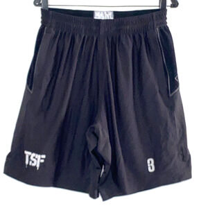 Point 3 Basketball Shorts Mens Size Medium Black TSF